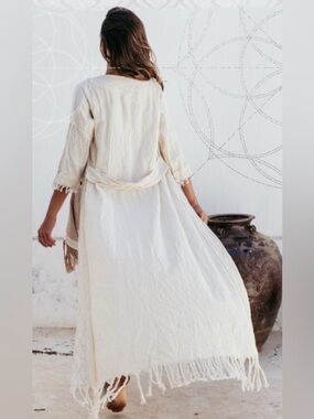 CHINTAMANI
Bohemian Boho Cardigan Robe, Organic Clothes Tulum Ibiza